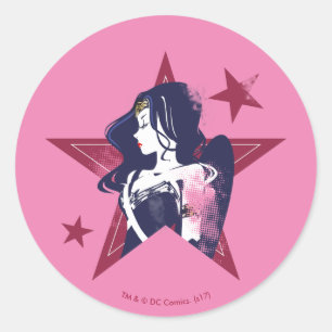 Adesivo Liga da Justiça  Pop de Mulheres Maravilhosas e E