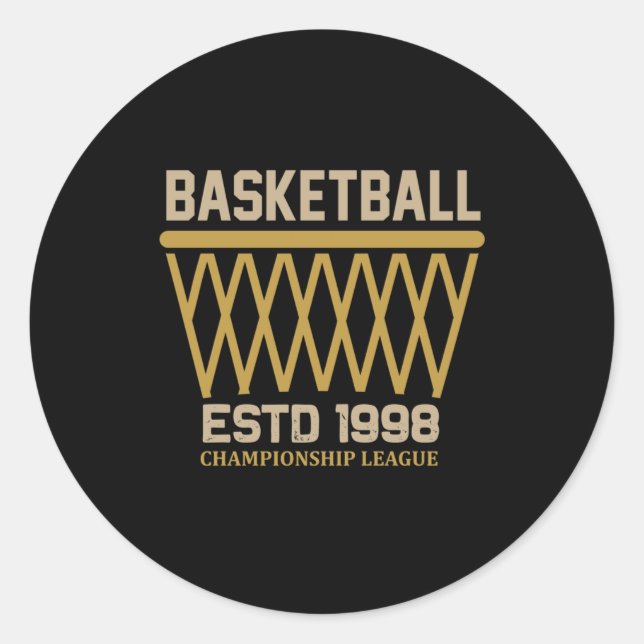 Adesivo Liga de Basquete Estd 1998 (Frente)