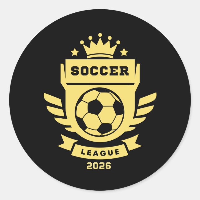 Adesivo Liga de Futebol 2026 (Frente)