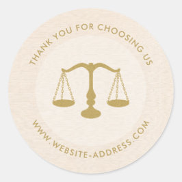 Adesivo Light beig linen texture personalized text logo