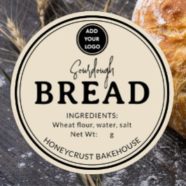 Adesivo Light Brown Bakery Sourdough Bread Label Sticker