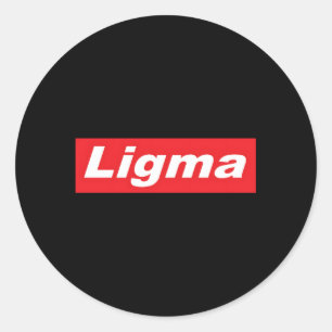 Adesivo Ligma Red Box Dank Memes