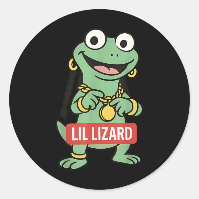 Adesivo Lil Lizard Funny Lizard Trending Memória (Frente)