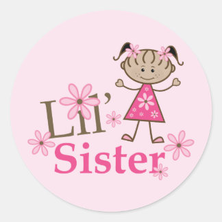 Adesivo Lil Sister Ethnic Stick Figure Girl