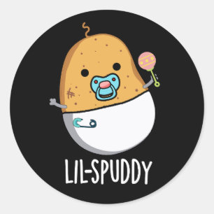 Adesivo Lil-spuddy Funny Potato Pun Dark BG