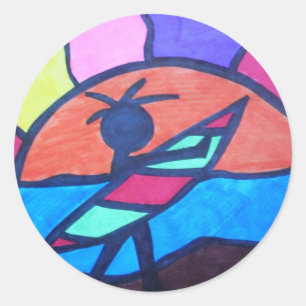 Adesivo Lil' Surfer Dude - Set Sun