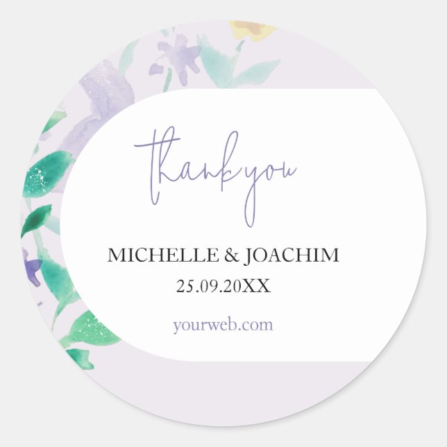 Adesivo Lilac Boho Floral Linda (Frente)