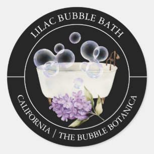 Adesivo Lilac Bubble Bath label
