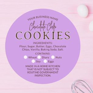 Adesivo Lilac Chip Cookies Cottage Law Sticker