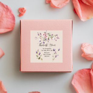 Adesivo Lilac E Lavanda, Obrigado, Viciados