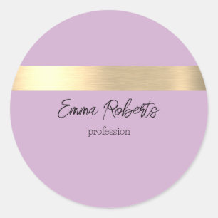 Adesivo Lilac Fizz Purple Gold Foil Rustic Faux