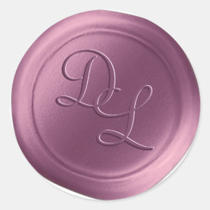 Adesivo Lilac Purple 2 - Letra Monogramx Seal