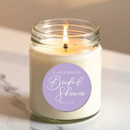 Adesivo Lilac Purple Bridal Shower Personalized