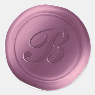 Adesivo Lilac Roxo 1 - Letra Monograma Cera-Cola