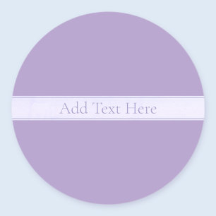 Adesivo Lilás Roxo Leve Elegante Personalizável