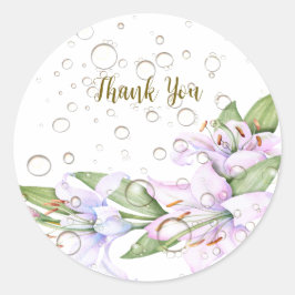 Adesivo Lily Flowers de Ouro Rosa de Festa Frente Bonita