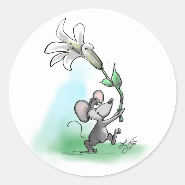 Adesivo Lily Páscoa de Moe (Frente)