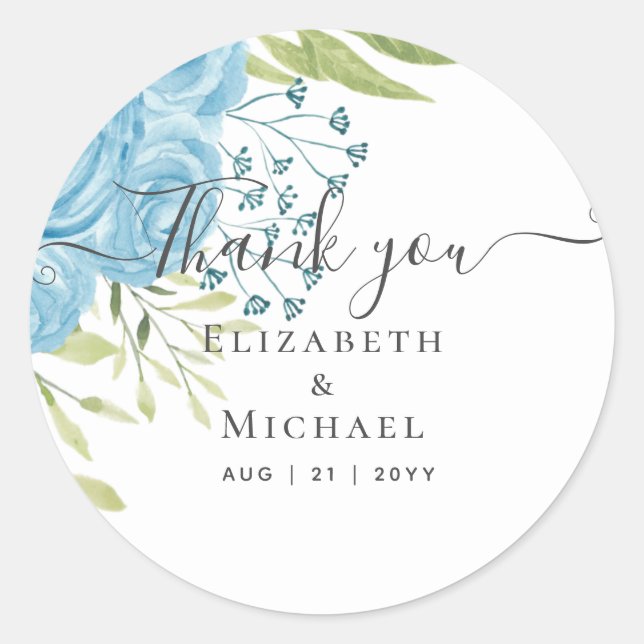 Adesivo Limão Azul Dusty Sai do Orçamento de Casamento (Frente)