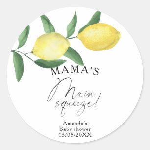 Adesivo Limão Cítrico - Chuvinha de bebê da mamãe espremed