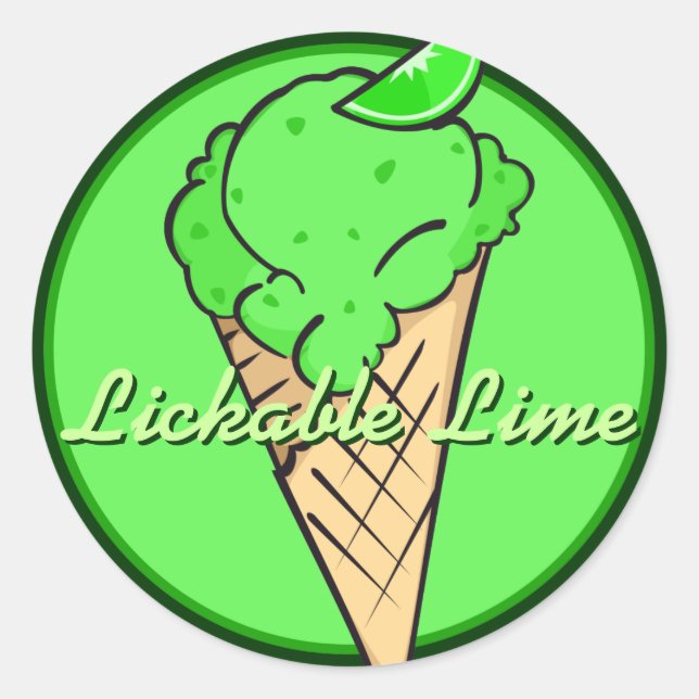Adesivo Limão Icecream Sticker (Frente)