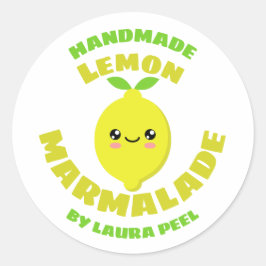 Adesivo Limão Marmalade artesanal