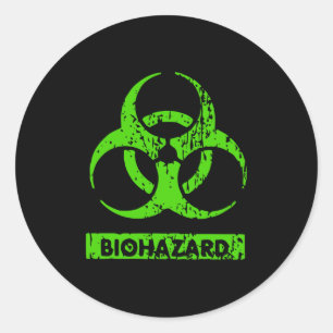 Adesivo Limão Neon Green BioHazard Chemicals Graphic