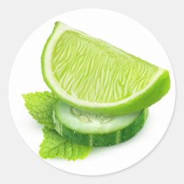 Adesivo Limão, pepino e menta