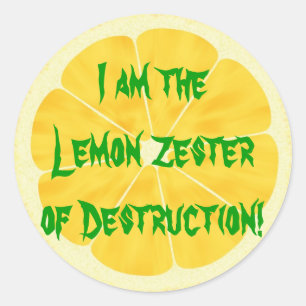 Adesivo Limão Zester da destruição!