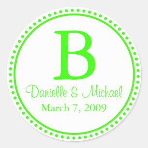 Adesivo Lime Green Monogram