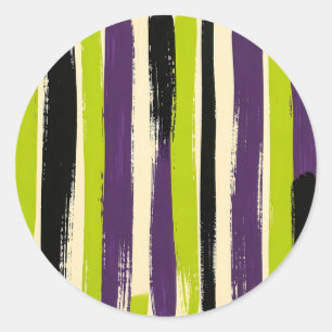 Adesivo Lime Verde Roxo Preto Pincelada Negrita Vertical