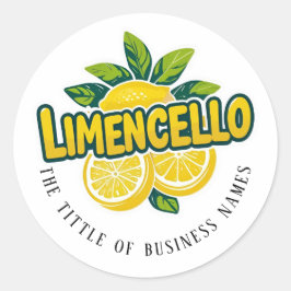 Adesivo Limencello | Moderno Texto Preto e Branco