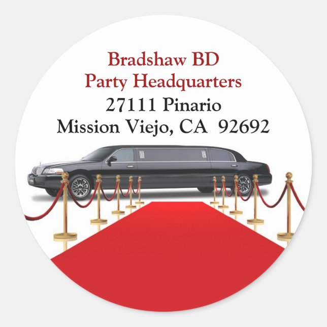 Adesivo Limo Return Address Sticker (Frente)