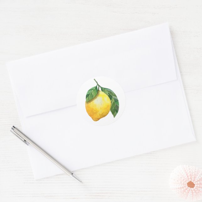 Adesivo Limoeiro Aquarela Fofo (Envelope)