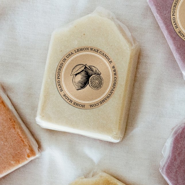 Adesivo Limões de aquarelas Rótulo de produtos de papel (#bridal shower and wedding gift)