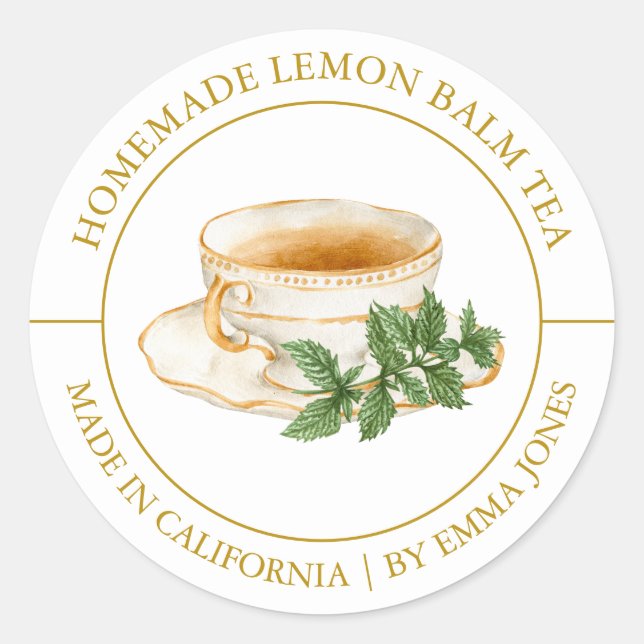 Adesivo Limon Balm Tea Modern (Frente)