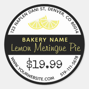 Adesivo Limon Meringue Pie Bakery