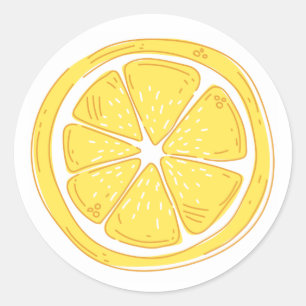 Adesivo Limon Themed Round Sticker