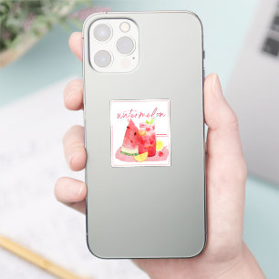 Adesivo Limonada de Melancia Arte em Aquarela
