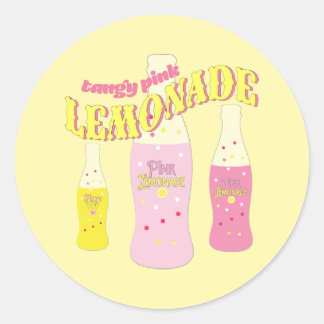Adesivo Limonada Rosa Aniversário Verão Bolinhas Fofo