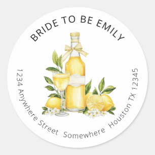 Adesivo Limoncello Bride para Ser Nome Endereço de Retorno