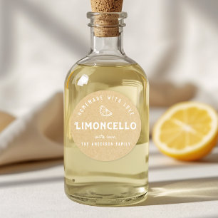 Adesivo Limoncello Caseiro com Amor Moderno Kraft