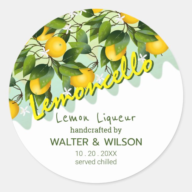 Adesivo Limoncello Fruta Limão (Frente)