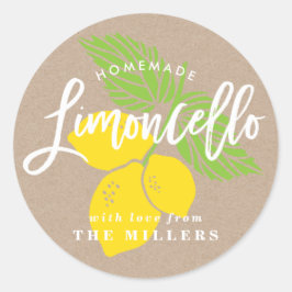 Adesivo Limoncello Label, ilustração de limão