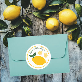 Adesivo Limoncello Limonada Limão Aniversário Personalizad