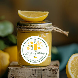 Adesivo Limoncello Limonada Limão Aniversário Personalizad