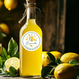 Adesivo Limoncello Limonada Limão Artesanato Feito à Mão P