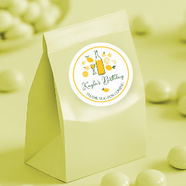 Adesivo Limoncello Limonada Personalizado de Aniversário