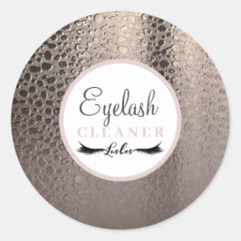 Adesivo Limpa-Cílios Moderno Abstrato Rosa Dourado Glamour