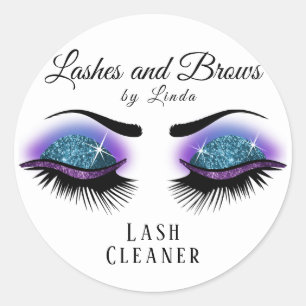 Adesivo Limpador de Extensão do Eyelashes - Azul e Roxo
