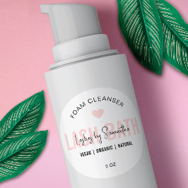 Adesivo Limpador de Extensões Lash de Logotipo de Script R